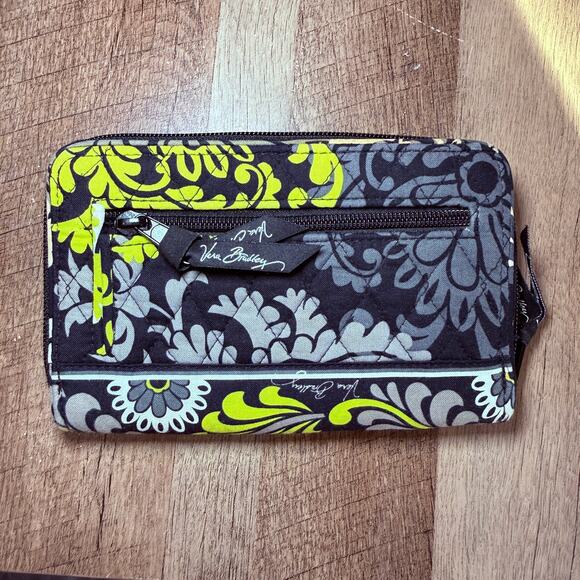 Vera Bradley Baroque Pattern On The Go Crossbody Bag Purse & Turn Lock Wallet - Picture 11 of 12